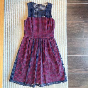 Banana Republic layered eyelet dress, Womens size 2, NWT